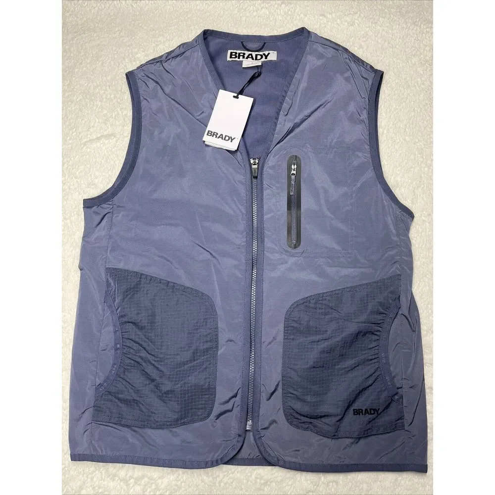 BRADY OUTDOOR STRETCH VEST IN‎ STORM S NWT